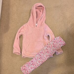 Carter's Pink Hoodie and Floral Pants Set